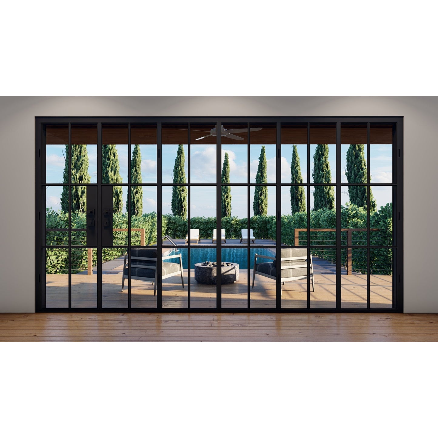 Pre-Order: Light 6S - 5+1 Panel (Cold Rolled Steel) | Steel Bi-Fold Doors (Ships 16-18 Weeks)