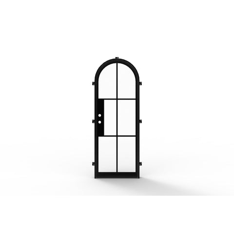 Light 6 - Single - Arch | Steel French Doors