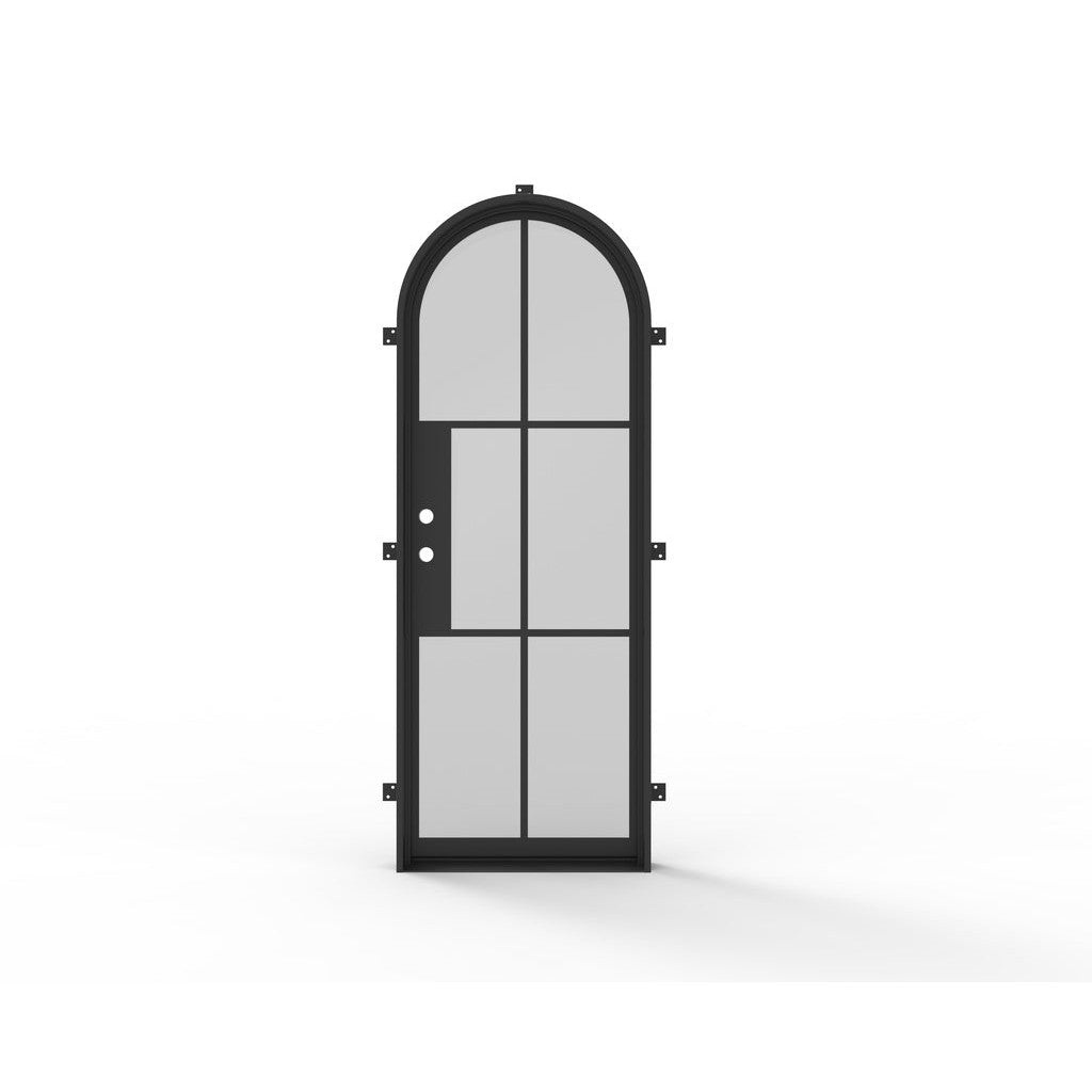 Light 6 - Single - Arch | Steel French Doors