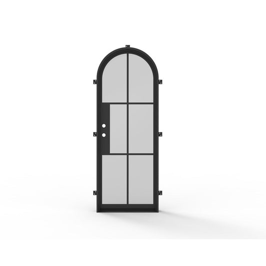 Light 6 Arch - Single | Steel French Doors