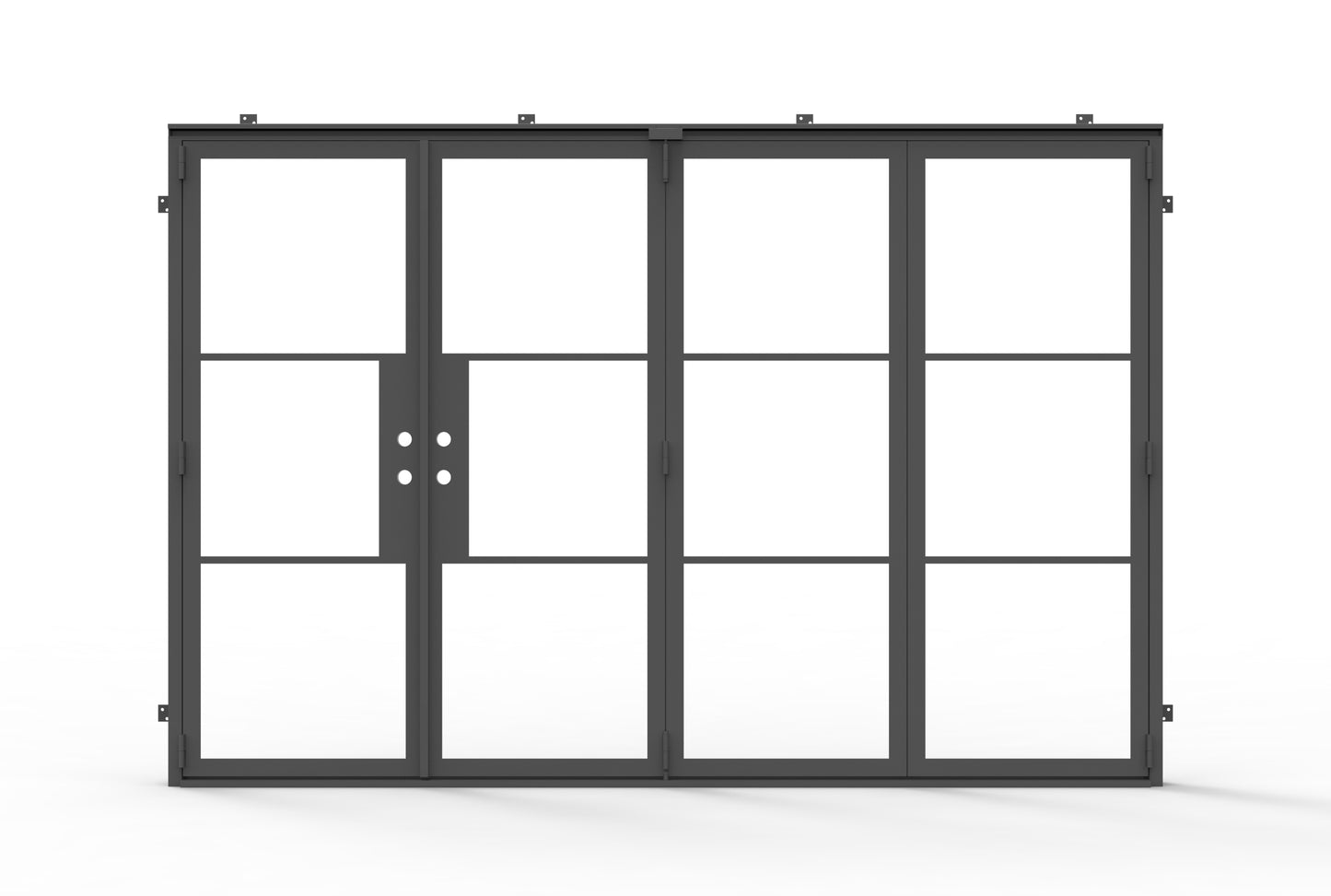 Light 3 Bi-Fold - 3+1 Panel | Steel French Doors