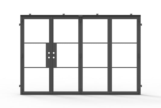 Light 3 Bi-Fold - 3+1 Panel | Steel French Doors