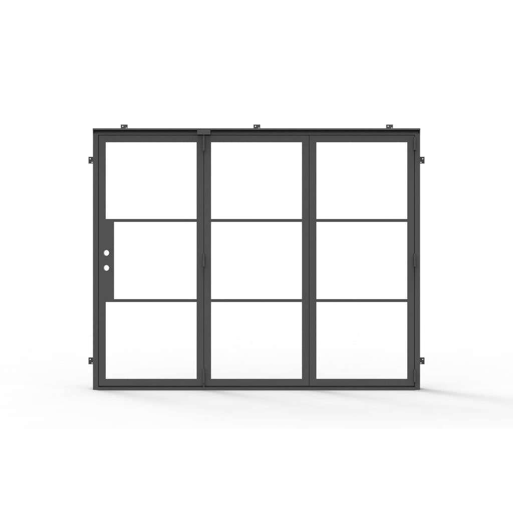 Light 3 Bi-Fold - 3 Panel | Steel French Doors