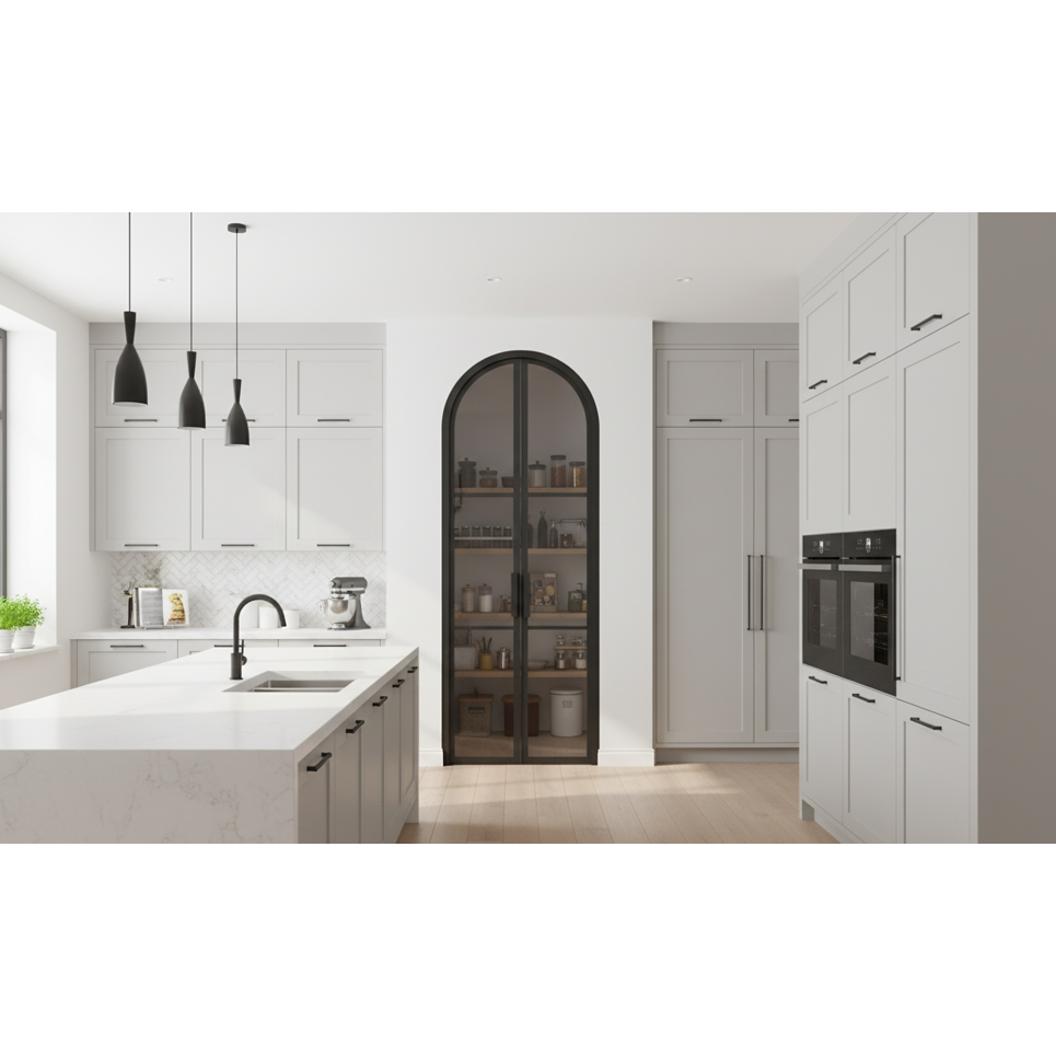 Light 3 Interior - Double - Arch | Steel Interior Door