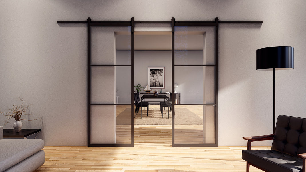 Steel Interior Doors - Pre-Order Light 6 Interior Double – Black ...