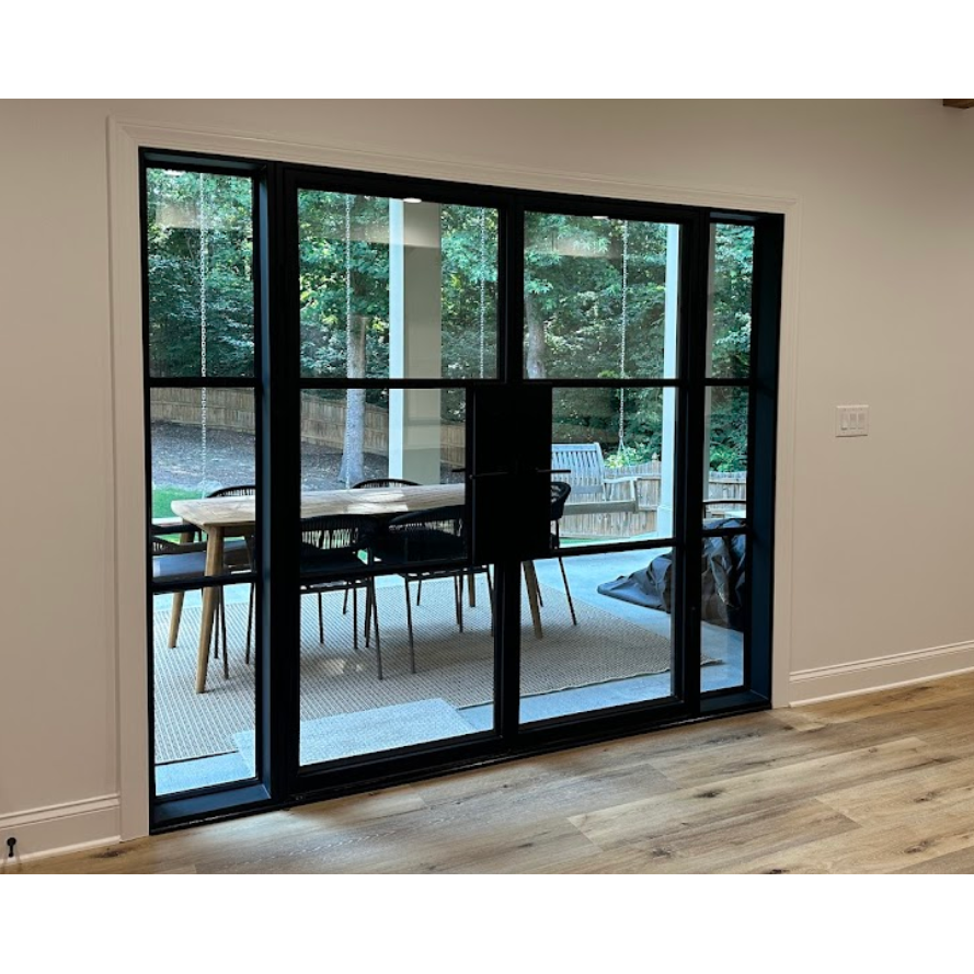 Light 3 - Double + Sidelights | Steel French Doors