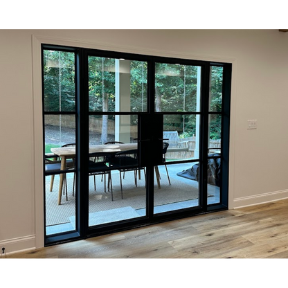 Light 3 - Double + Sidelights | Steel French Doors