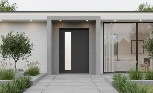 Los Angeles Pivot w/ Pull Handle | Steel Pivot Doors