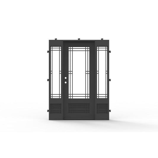 Pre-Order: Mammoth Single + Sidelights | Steel French Doors (Ships 16-18 Weeks)