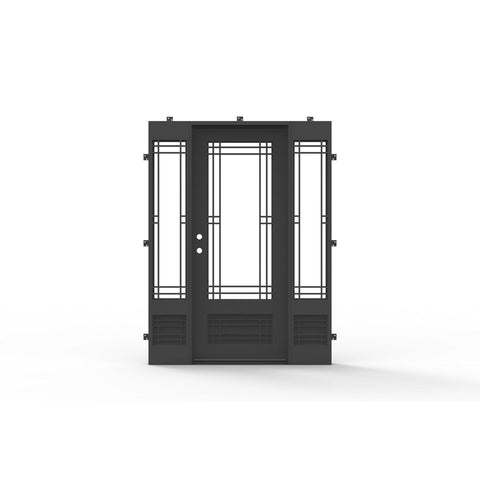 Pre-Order: Mammoth Single + Sidelights | Steel French Doors (Ships 16-18 Weeks)