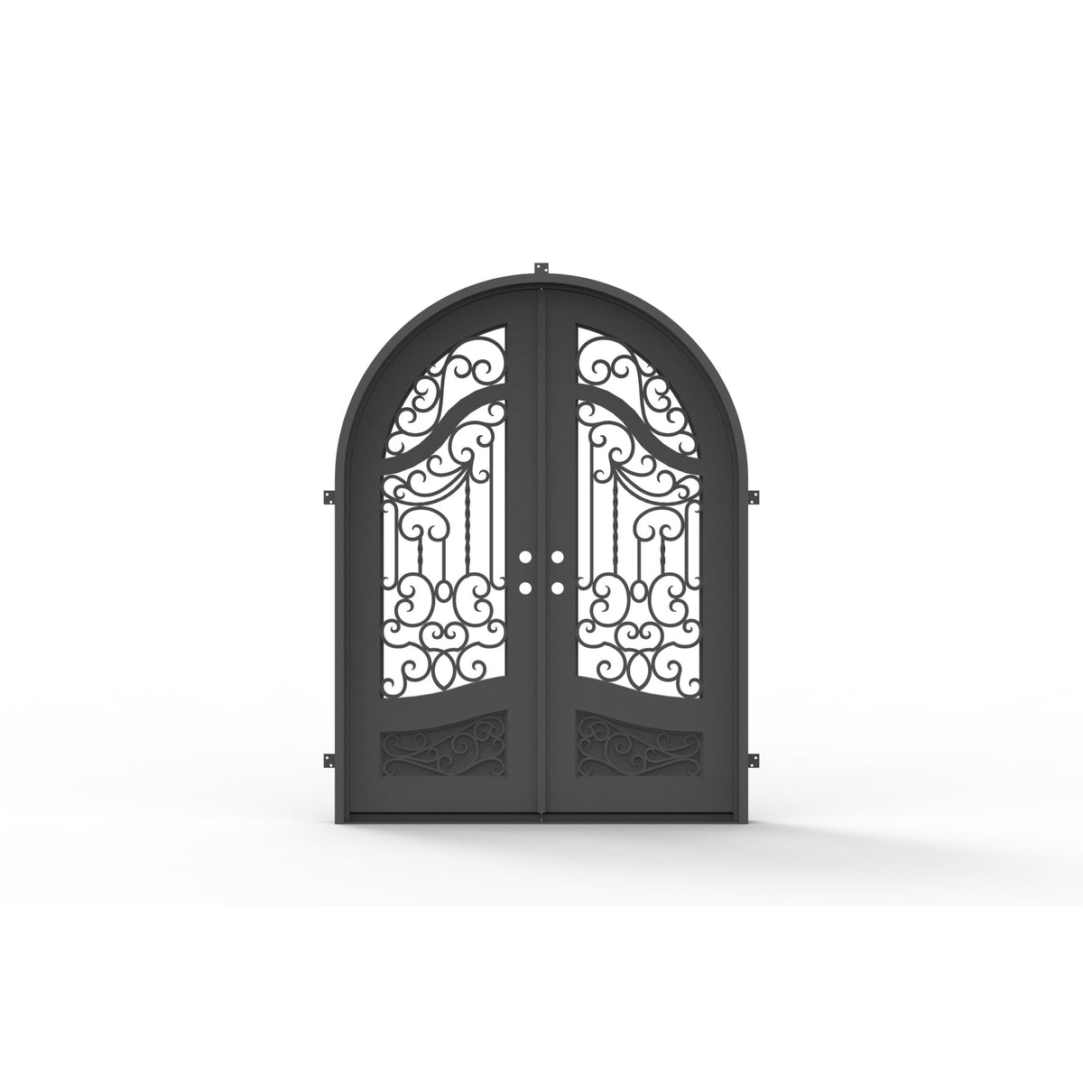 Pre-Order: Aspen 2 Double | Wrought Iron Door (Ships 16-18 Weeks)