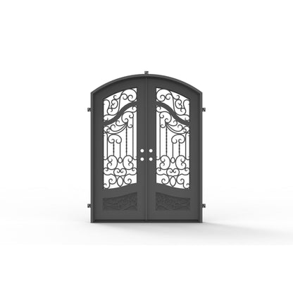 Pre-Order: Aspen 2 Double | Wrought Iron Door (Ships 16-18 Weeks)