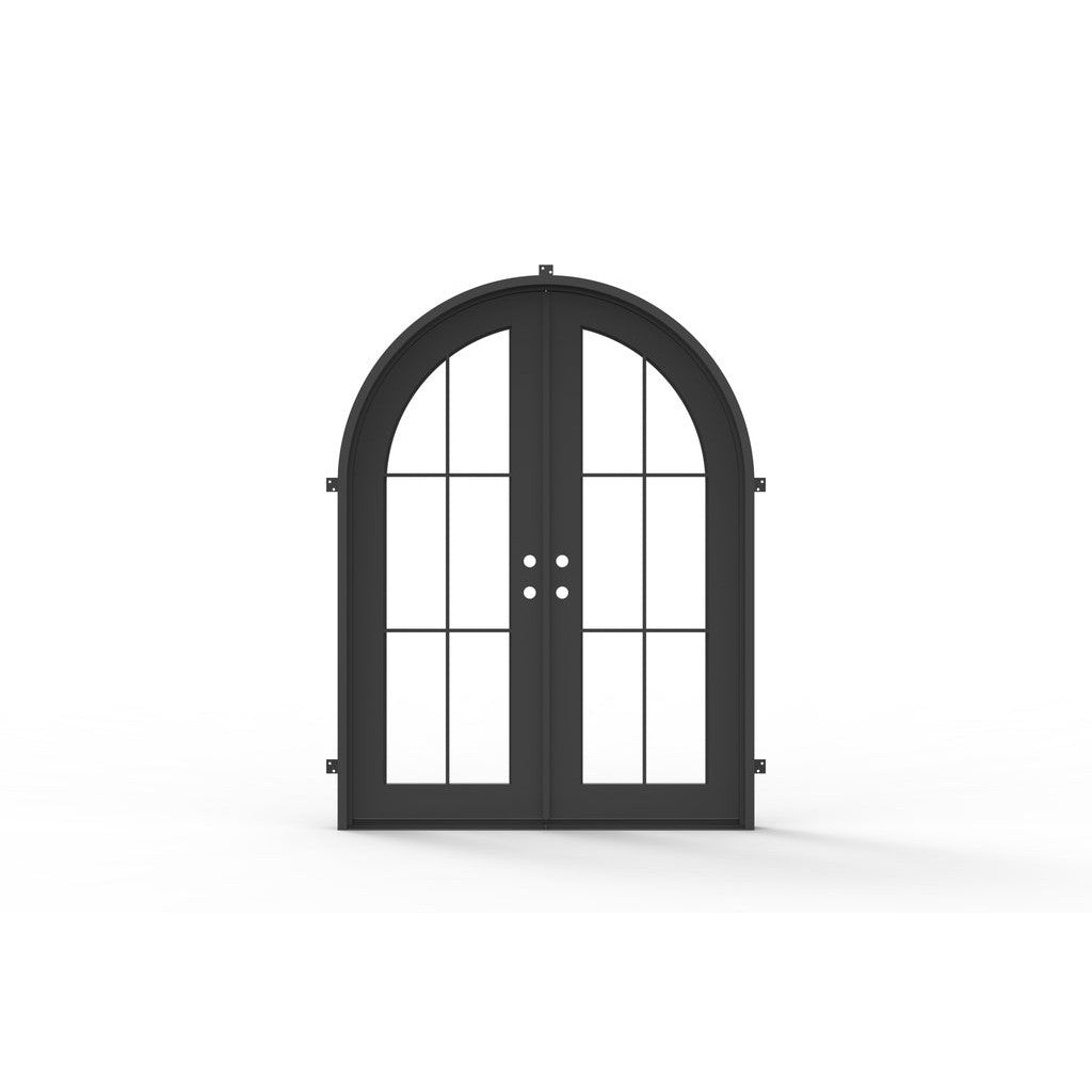 Pre-Order: Beaver Creek Double (Cold Weather + Thermal Break) | Wrought Iron Door (Ships 16-18 Weeks)