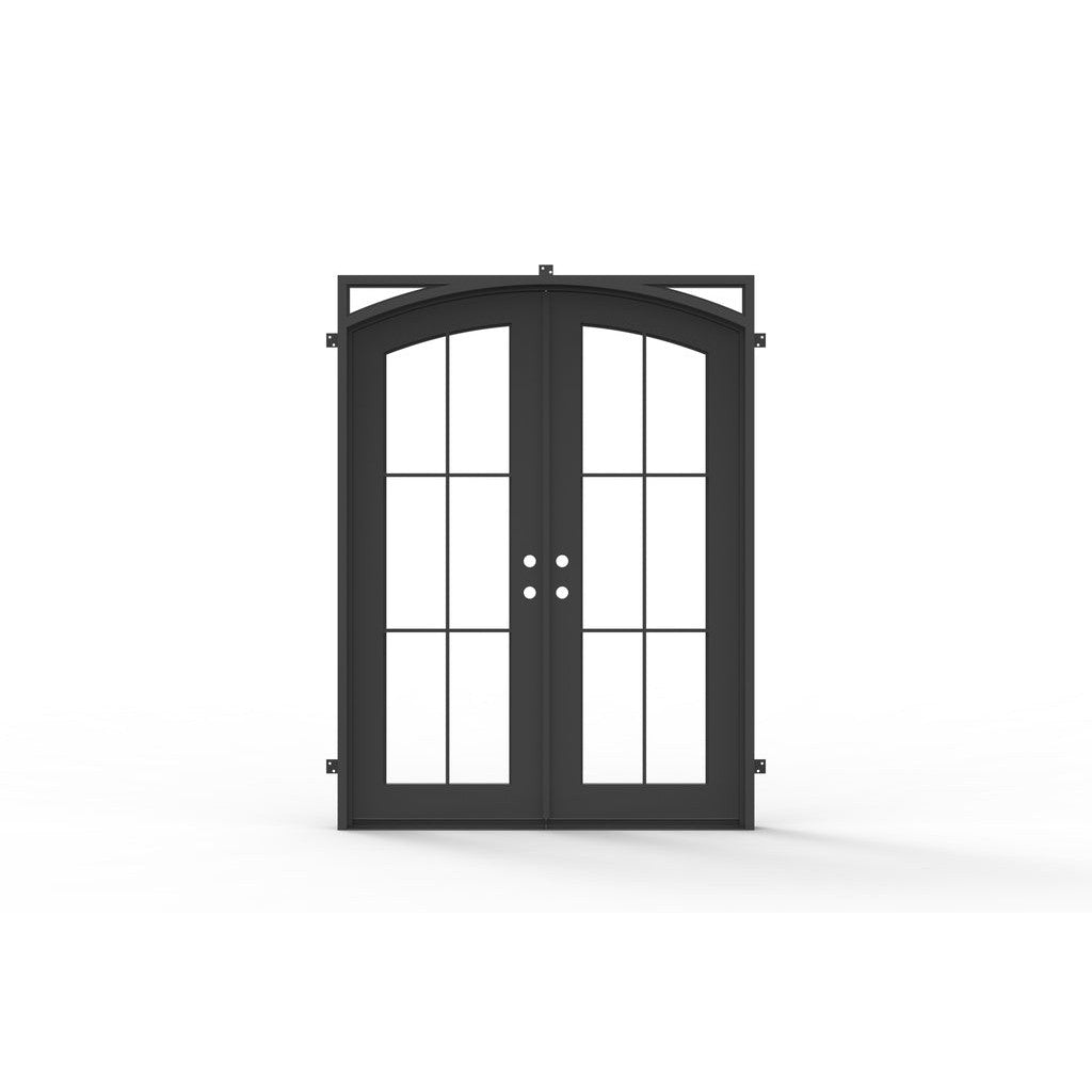 Pre-Order: Beaver Creek Double (Cold Weather + Thermal Break) | Wrought Iron Door (Ships 16-18 Weeks)