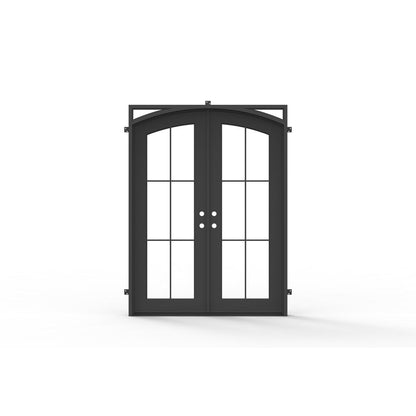 Pre-Order: Beaver Creek Double (Cold Weather + Thermal Break) | Wrought Iron Door (Ships 16-18 Weeks)