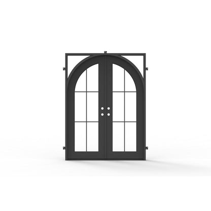 Pre-Order: Beaver Creek Double (Cold Weather + Thermal Break) | Wrought Iron Door (Ships 16-18 Weeks)