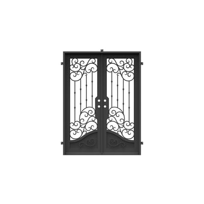 Pre-Order: Dallas Double (Cold Weather + Thermal Break) | Wrought Iron Door (Ships 16-18 Weeks)