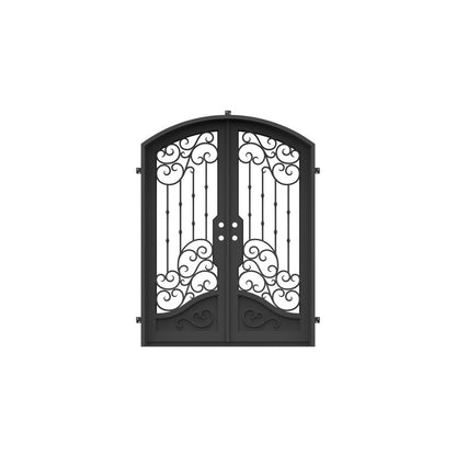 Pre-Order: Dallas Double (Cold Weather + Thermal Break) | Wrought Iron Door (Ships 16-18 Weeks)