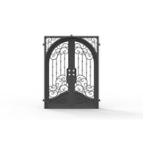 Pre-Order: Dallas Double (Cold Weather + Thermal Break) | Wrought Iron Door (Ships 16-18 Weeks)