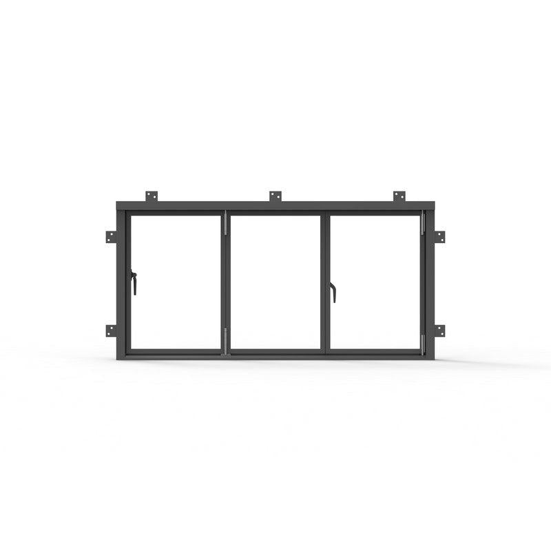Pre-Order: Light 1 - 3 Panel Bi-Fold Window | Steel French Doors (Ships 16-18 Weeks)