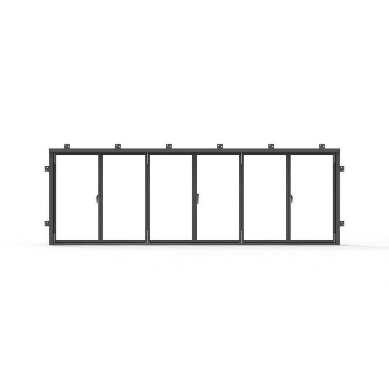Pre-Order: Light 1 - 3+3 Panel Bi-Fold Window | Steel French Doors (Ships 16-18 Weeks)