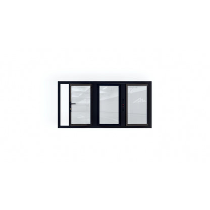 Pre-Order: Light 1 Aluminum - 3 Panel Bi-Fold Window (Thermally Broken + Cold Weather) | Aluminum Windows (Ships 16-18 Weeks)