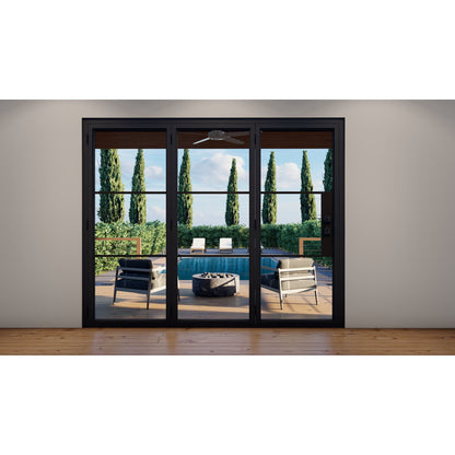 Pre-Order: Light 3 - 3 Panel | Steel Bi-Fold Doors (Ships 16-18 Weeks)