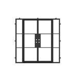 Pre-Order: Light 3 - Double + Sidelights (Cold Weather + Thermal Break) | Steel French Doors (Ships 16-18 Weeks)