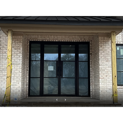 Pre-Order: Light 3 - Double + Sidelights | Steel French Doors (Ships 16-18 Weeks)