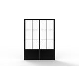Pre-Order: Light 6 Interior - Double w/ Kickplate | Steel Interior Door (Ships 16-18 Weeks)