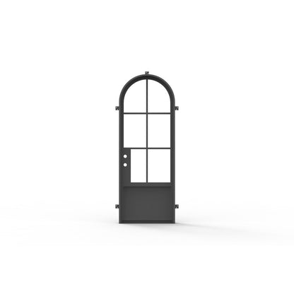 Pre-Order: Light 6 Single + Kickplate | Steel French Doors (Ships 16-18 Weeks)