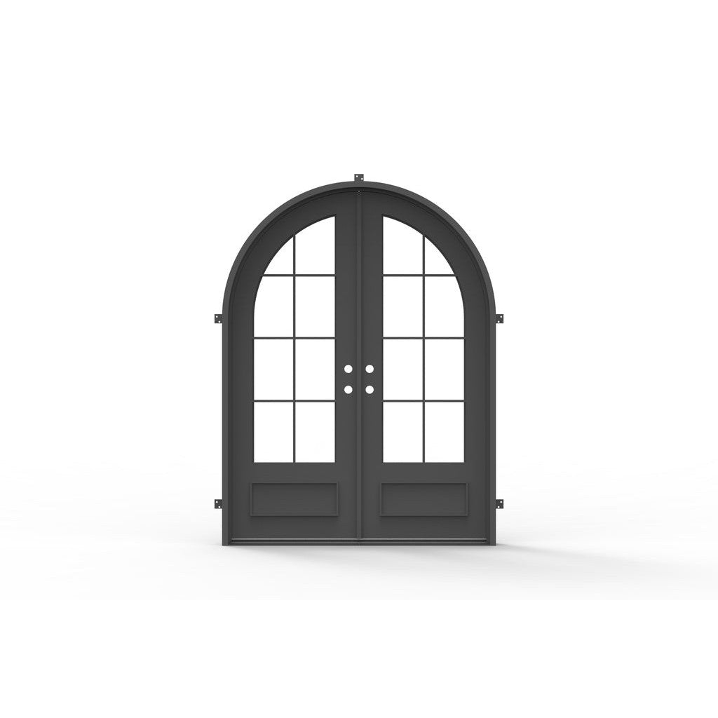 Pre-Order: Seattle Double (Cold Weather + Thermal Break) | Wrought Iron Door (Ships 16-18 Weeks)