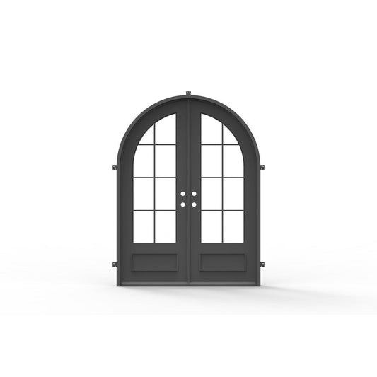 Pre-Order: Seattle Double (Cold Weather + Thermal Break) | Wrought Iron Door (Ships 16-18 Weeks)