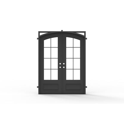 Pre-Order: Seattle Double (Cold Weather + Thermal Break) | Wrought Iron Door (Ships 16-18 Weeks)