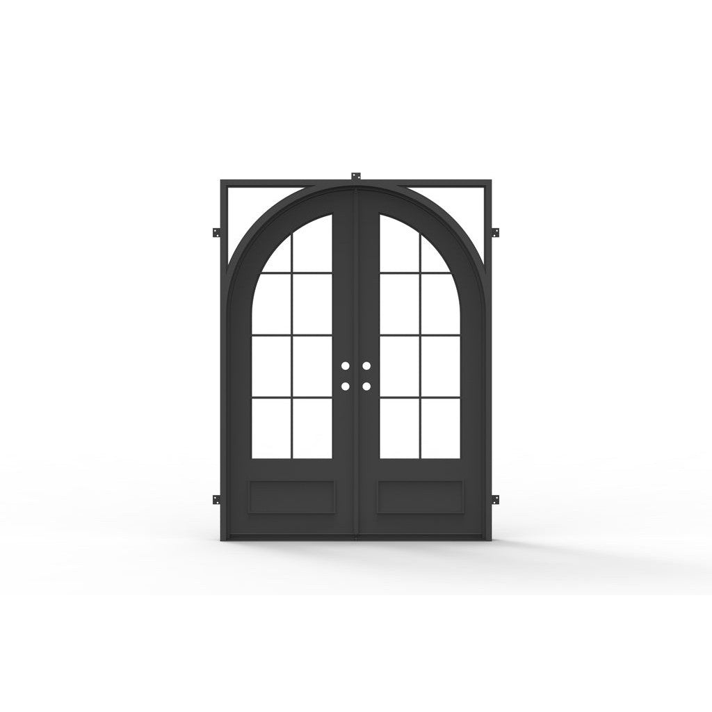 Pre-Order: Seattle Double (Cold Weather + Thermal Break) | Wrought Iron Door (Ships 16-18 Weeks)
