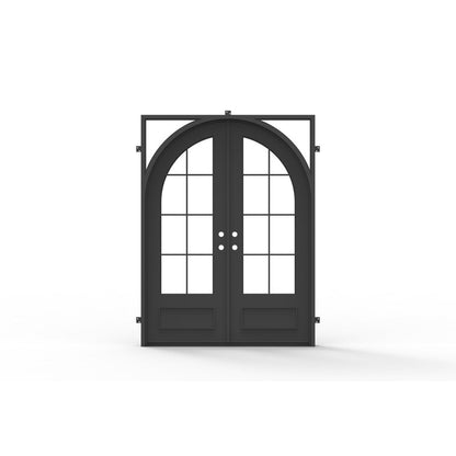 Pre-Order: Seattle Double (Cold Weather + Thermal Break) | Wrought Iron Door (Ships 16-18 Weeks)