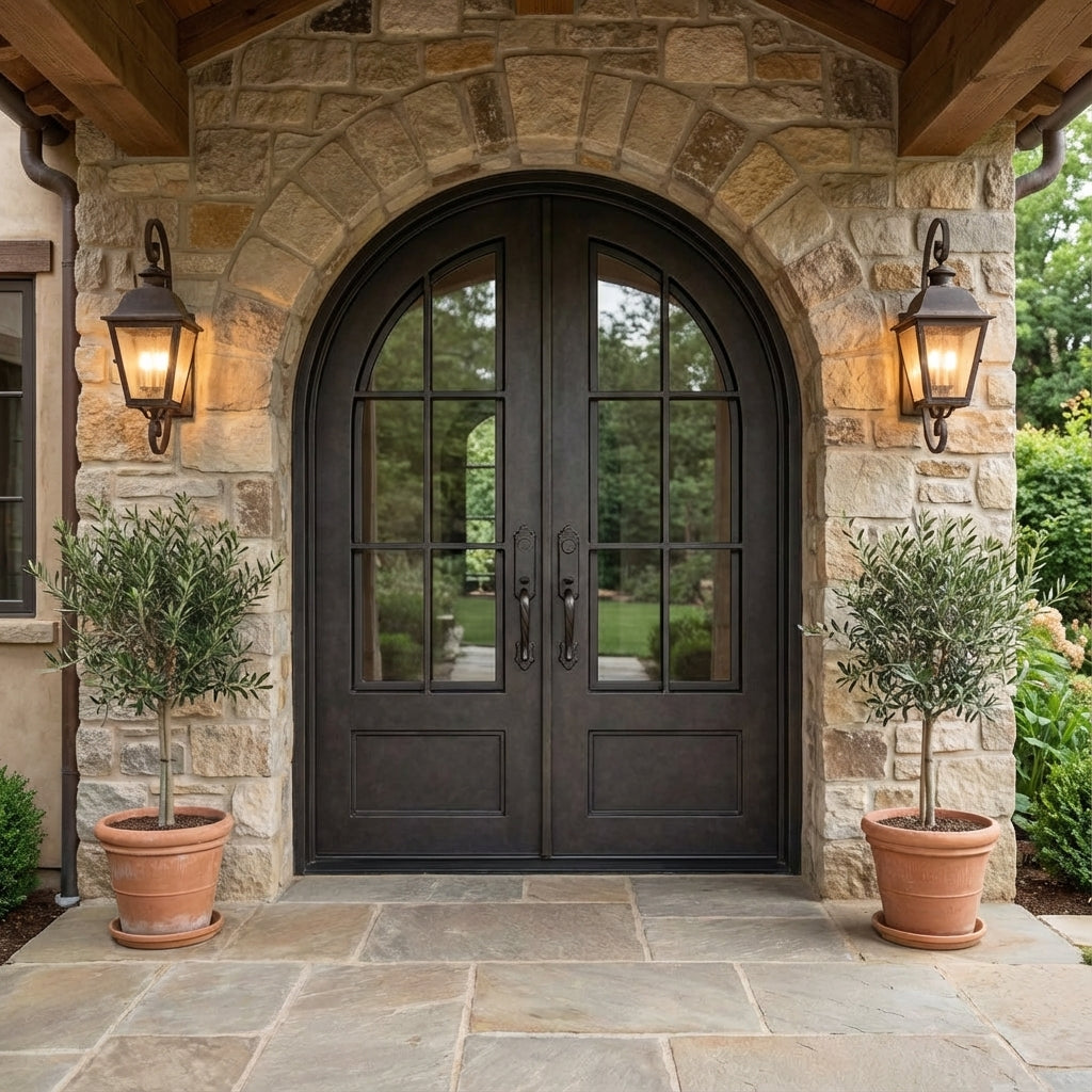 Pre-Order: Telluride Double | Wrought Iron Door (Ships 16-18 Weeks)