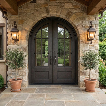 Pre-Order: Telluride Double | Wrought Iron Door (Ships 16-18 Weeks)