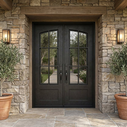 Pre-Order: Telluride Double | Wrought Iron Door (Ships 16-18 Weeks)
