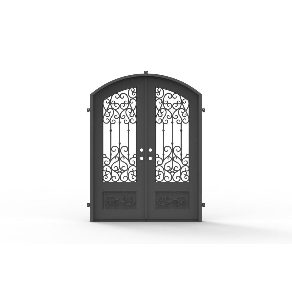 Pre-Order: Tignes Double | Wrought Iron Door (Ships 16-18 Weeks)
