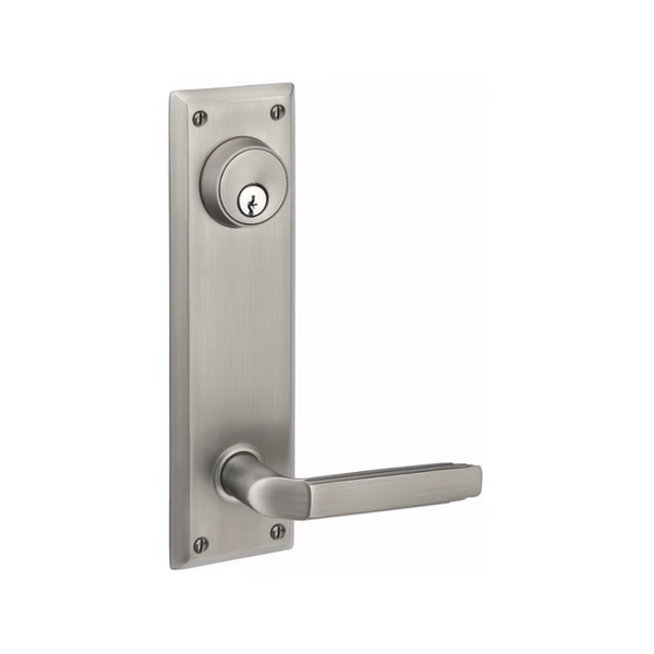 Shop Handles  Locks Emtek Contemporary Quincy Sideplate – Black  Diamond Iron Doors