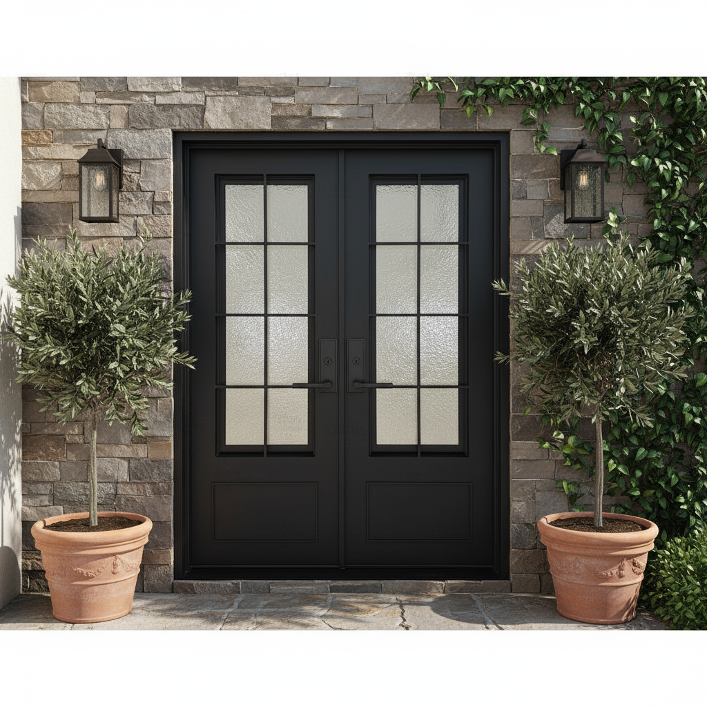 Seattle Double (Cold Weather + Thermal Break) | Wrought Iron Doors