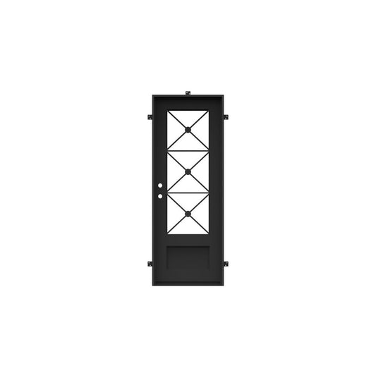 Snowflower Single | Wrought Iron Door