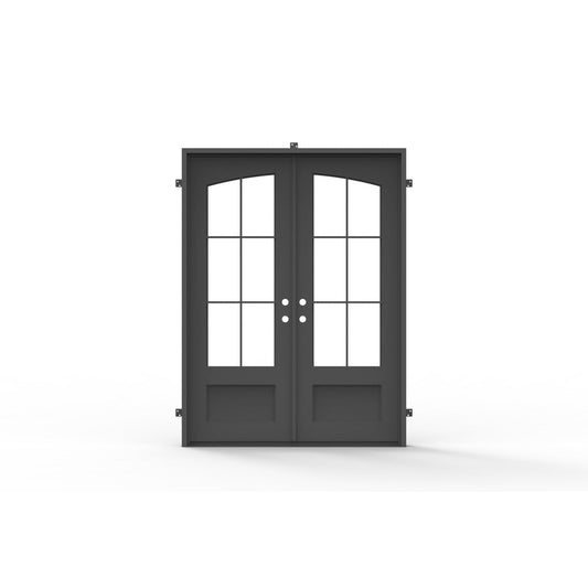 Pre-Order: Telluride Double (Cold Weather - Thermal Break) | Wrought Iron Door (Ships 16-18 Weeks)