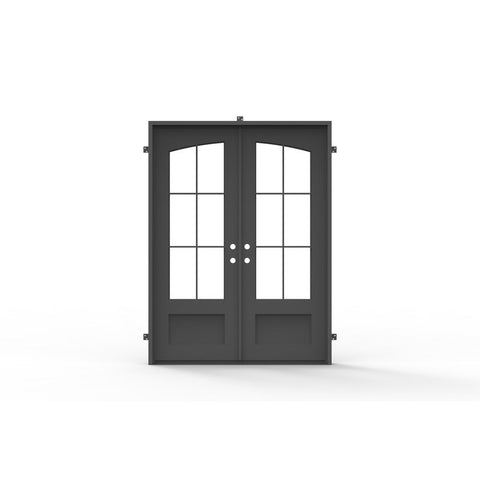 Pre-Order: Telluride Double (Cold Weather - Thermal Break) | Wrought Iron Door (Ships 22-24 Weeks)