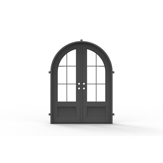 Pre-Order: Telluride Double (Cold Weather - Thermal Break) | Wrought Iron Door (Ships 16-18 Weeks)