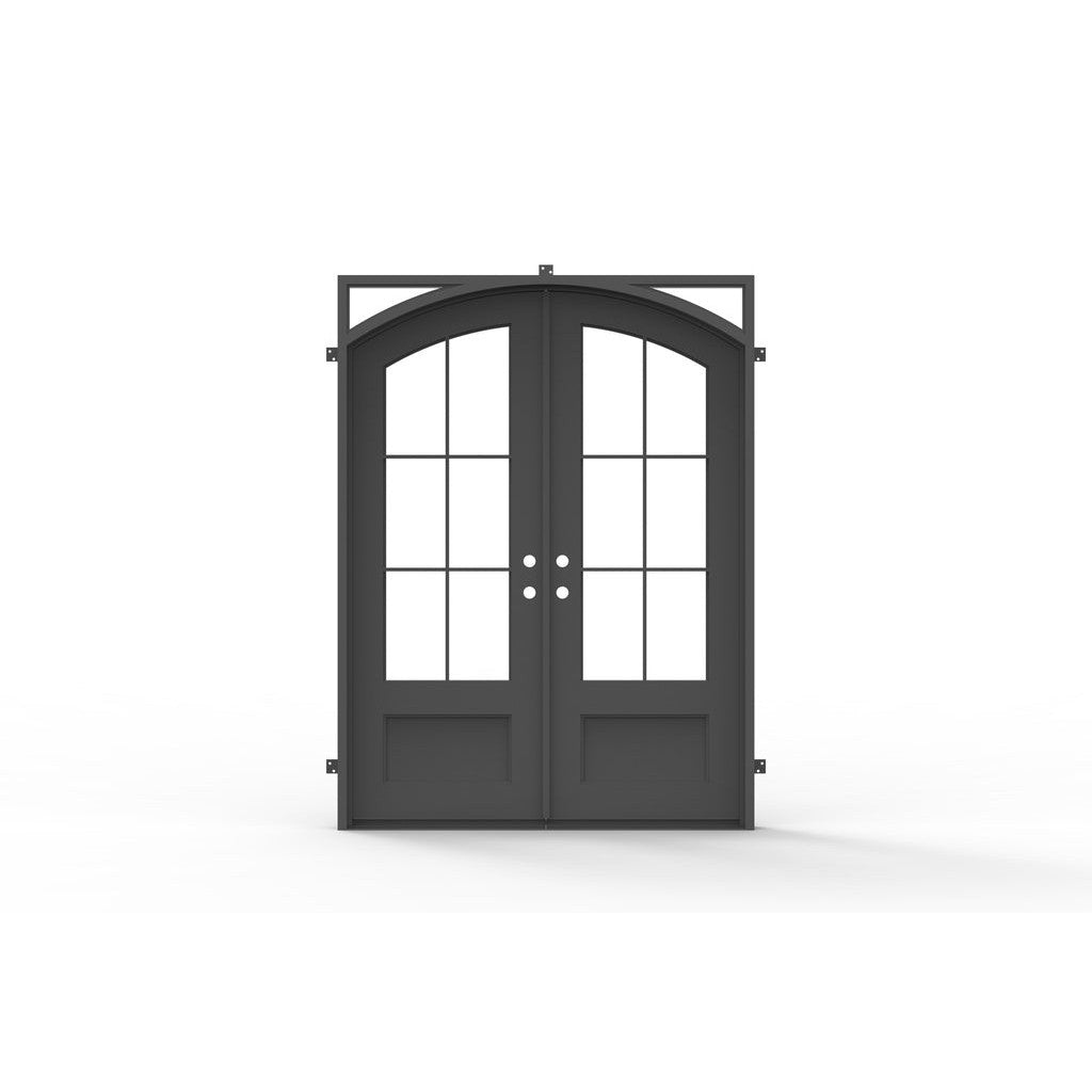 Pre-Order: Telluride Double (Cold Weather - Thermal Break) | Wrought Iron Door (Ships 16-18 Weeks)