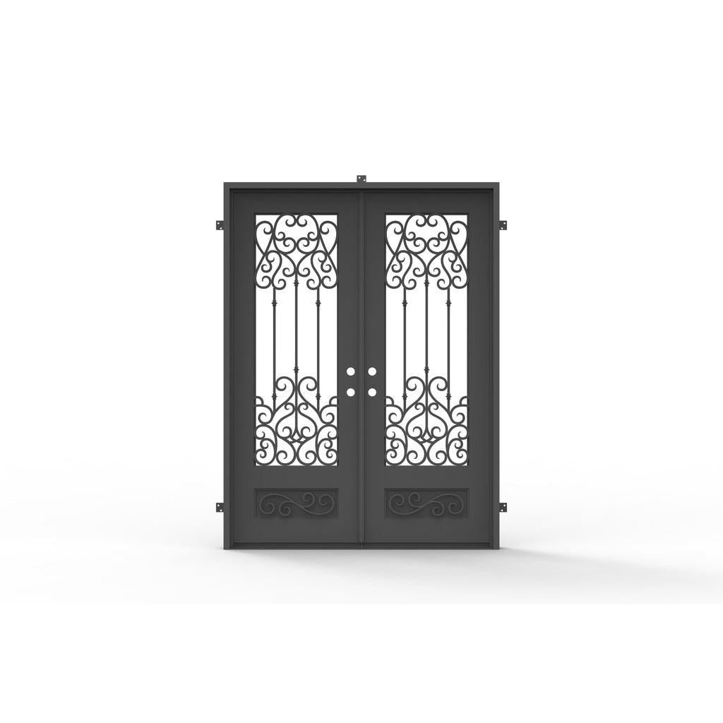 Pre-Order: Tignes Double | Wrought Iron Door (Ships 16-18 Weeks)