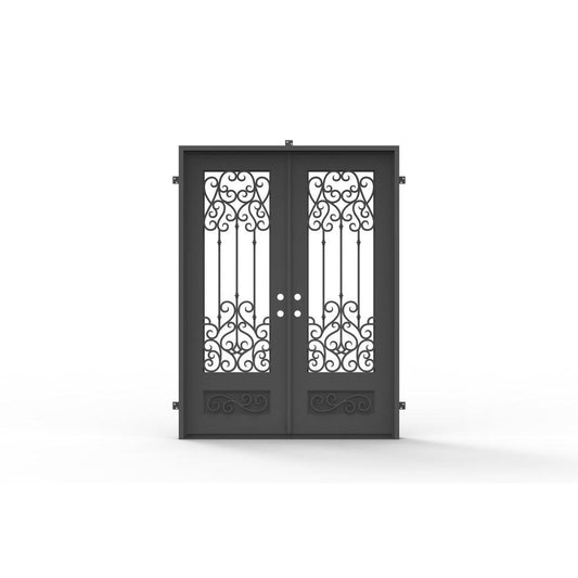 Pre-Order: Tignes Double | Wrought Iron Door (Ships 16-18 Weeks)