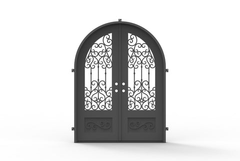 Pre-Order: Tignes Double | Wrought Iron Door (Ships 16-18 Weeks)